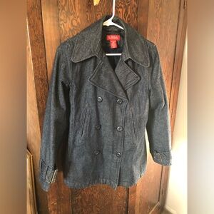 Women's Denim Peacoat